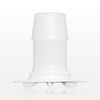 Bag Port Flange with Ribbed Base, Barbed, Natural - 61179 - Qosina Corp.