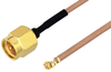 SMA Male to UMCX 2.5 Plug Cable 12 Inch Length Using RG178-DS Coax, RoHS - PE3CA1027-12 - Pasternack