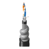RS-485, 1 Pr, 22AWG, Str TC, PE Ins, with OS, 1C 22AWG Str, PVC Ins, OA TC Brd, PVC Jkt, SIA, PVC Jkt, CM, PLTC, Sun Res -- 133106A - Image