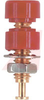 Pin Jack; Red; 5 A; 1500 V (RMS); Polycarbonate; Gold plated Brass; 115 degC - 70198024 - Allied Electronics, Inc.