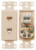 Datacommunication Face Plate with Jack - NS784LA - Hubbell Incorporated
