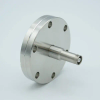 SHV-10 Coaxial Feedthrough, 1 Pin, Grounded Shield, Exposed Insulator, 2.75″ Conflat Flange - A1601-2-CF - MPF Products, INC.