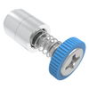 Captive Screw, 4-40 Thread, Press-in, Phillips Recess, Knurled Blue Knob - 52-11-53-4-008 - Southco