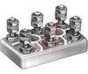 Motor Terminal Block, 6 position, 5/16 Stud, Spacing 35 mm (1.38 in.), Ceramic - 70212258 - Allied Electronics, Inc.