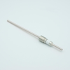 Power Feedthrough, 5000 Volts, 6.5 Amps, 1 Pin, 0.156″ Stainless Steel Conductor, 0.495″ Dia Stainless Steel Weld Adapter - A0284-4-W - MPF Products, INC.