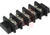 Double Row Terminal Strip, Series 28000,50 amp, Open back construc., 5 position - 70110973 - Allied Electronics, Inc.