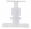 Chemically Inert Panel-Mount Needle Valve, 1/4