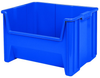 Akro-Mils Stak-N-Store 75 lb Blue Industrial Grade Polymer Stacking Storage Bin - 15 1/4 in Length - 19 7/8 in Width - 12 7/16 in Height - 1 Compartments - 13017 BLUE - 13017 BLUE - R. S. Hughes Company, Inc.