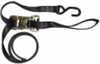 1” x 6’ Motorcycle Strap Ratchet Tie Down w/ V.C. S Hook & Soft Eye -- 1x6SEVCSH - Image