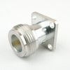N Female (Jack) Connector Stub Terminal 4 Hole Flange (Panel Mount), Solder, Silver Plated Brass Body, Length 0.735 In - SC9232 - Fairview Microwave Inc.