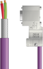 PB4110117S10 - LAPP UNITRONIC® PROFIBUS Cordsets 22 AWG / 1 pair Bus - Violet PVC - Wire Leads / D-sub Node connectors - 10m -- OLFPB4110117S10