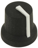 Soft Touch Knob, Rubber, Blk/wht, 16.2Mm; Shaft Type Multicomp Pro - 02AH4549 - Newark, An Avnet Company