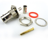 BNC Female (Jack) Bulkhead Connector For RG55, RG141, RG142, RG223, RG400 Cable, Crimp/Solder -- SC6017 - Image