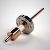 RF Power Feedthrough, 10,000 Volts, 35KW @ 13.56MHz, 0.375″ Copper Tube, 2.75″ CF Flange - A1731-1-CF - MPF Products, INC.