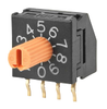SWITCH ROTARY DIP BCD 100MA 5V - FR01KR10H - NKK Switches