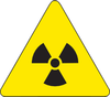Brady B-946 Black on Yellow Triangle Vinyl Radiation Hazard Label - 8 in Width - 8 in Height - 60229 - 754476-60229 - R. S. Hughes Company, Inc.
