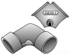 Rigid/EMT Conduit Elbow Joint - CE-075 - O-Z/Gedney
