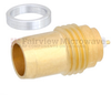 BMA Plug (Male) Slide-On Hermetically Sealed Thread-In Gold Plated -- FMCN1235