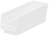 Akro-Mils 78 cu in White Industrial Grade Polymer Shelf Storage Bin - 11 5/8 in Length - 4 1/8 in Width - 4 in Height - 1 Compartments - 30120 WHITE - 30120 WHITE - R. S. Hughes Company, Inc.
