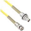 Halogen Free Cable Assembly TRB 3-Slot Plug to Insulated Bulk Head 3-Lug Cable Jack with Bend Reliefs .245