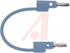Patch Cord, Stack-Up Banana Plug Each End, 48 Inch, Blue - 70198435 - Allied Electronics, Inc.