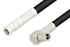 SMB Plug to SMB Plug Right Angle Cable 12 Inch Length Using RG223 Coax - PE33670-12 - Pasternack