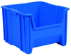 Akro-Mils Stak-N-Store 75 lb Blue Industrial Grade Polymer Stacking Storage Bin - 17 1/2 in Length - 16 1/2 in Width - 12 1/2 in Height - 1 Compartments - 13018 BLUE - 13018 BLUE - R. S. Hughes Company, Inc.