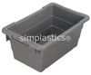 Storage Shelving with Bins - 34301GREY - Simplastics