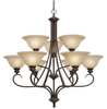 6005-9 RBZ Mid. Chandeliers-Glass Up - 781962 - Capital Lighting, Inc.