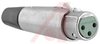 XLR Plug; Straight Female Cord; 3; Zinc, Nickel Plated; Brass, Silver Plated - 70214544 - Allied Electronics, Inc.