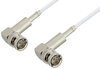 75 Ohm BNC Male Right Angle to 75 Ohm BNC Male Right Angle Cable 60 Inch Length Using 75 Ohm RG187 Coax - PE33434-60 - Pasternack