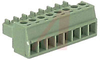 Plug, Terminal Block; 8 A; 160 V; 3.81 mm; 8; Screw; 2.5 kV; 160 V; Polyamide - 70054756 - Allied Electronics, Inc.