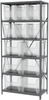 Shelving, Steel Shelving Kit 18x36x79 12 Bins -- AS1879ASORTSC - Image