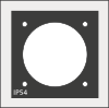 QT-AT-FL adapter grommets- based on QT large, for M23 square flange / IP54 - 42608 - icotek Corp