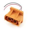 Amphenol Sine Systems ATHP042P08EL16-M1, 2-Way ATHP EMC Flange Mount Receptacle With High Voltage Interlock Loop, 180A, 50 mm² Power Cable -- 39385