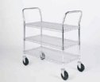Gillis LPI Wire-Mesh Carts, 4-Shelf, 24