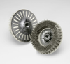 3M Scotch-Brite Ceramic BD-ZB Bristle Disc - Fine Grade - Threaded Arbor Attachment - 4 1/2 in Outside Diameter - 24243 - 048011-24243 - R. S. Hughes Company, Inc.