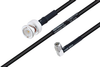 MIL-DTL-17 BNC Male to SMA Male Right Angle Cable 100 cm Length Using M17/28-RG58 Coax - PE3M0117-100CM - Pasternack