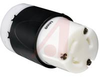 Connector, Turnlok IP20 3 Wire Grounding, 20A, 125V, Black Back, White Front - 70050633 - Allied Electronics, Inc.
