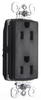 Duplex/Single Receptacle - PTTR26262-BK - Hubbell Wiring Device-Kellems