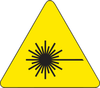 Brady B-946 Black on Yellow Triangle Vinyl Laser Hazard Label - 8 in Width - 8 in Height - 60231 - 754476-60231 - R. S. Hughes Company, Inc.