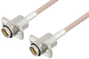Slide-On BMA Jack 2 Hole Flange to Slide-On BMA Jack 2 Hole Flange Cable 12 Inch Length Using RG316 Coax - PE3C4937-12 - Pasternack