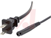 Power Cord; 7 A; Plug; SPT-2; 8 ft.; 60degC - 70132882 - Allied Electronics, Inc.