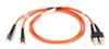 Multimode, 50-Micron Duplex Fiber Optic Cable, PVC, ST-SC, 2-m (6.5-ft.) - EFN6024-002M - Visual Sound, Inc.
