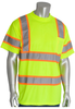 PIP 313-CNTSPLY Yellow Polyester High-Visibility & Reflective Shirt - T-Shirt - ANSI Class 3 Rating - Fits 55.1 in Chest - 32.7 in Length - 616314-71157 - 616314-71157 - R. S. Hughes Company, Inc.