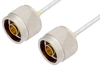 N Male to N Male Cable 18 Inch Length Using PE-SR405FL Coax, RoHS - PE3963LF-18 - Pasternack