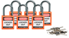 Orange Compact Safety Locks - 118928 - Brady Corporation