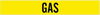 Brady Black on Yellow Self-Adhesive Pipe Marker - Printed Msg = GAS - 83489 - 754473-83489 - R. S. Hughes Company, Inc.