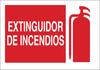 Brady B-401 High Impact Polystyrene Red Fire Equipment Sign - 10 in Width x 7 in Height - Language Spanish - TEXT: EXTINGUIDOR DE INCENDIOS - 39012 - 754476-39012 - R. S. Hughes Company, Inc.