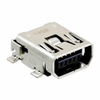 TE CONNECTIVITY / AMP 1734328-1 MINI USB, 2.0 TYPE AB, RECEPTACLE, TH -- 792-1734328-1 - Image